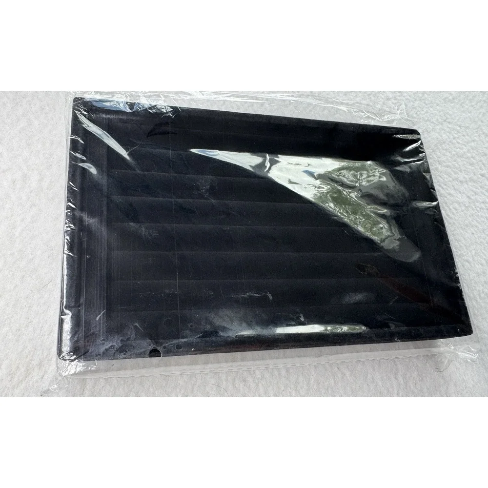Black Velvet Jewelry Display Tray Ring Organizer Showcase 11x7